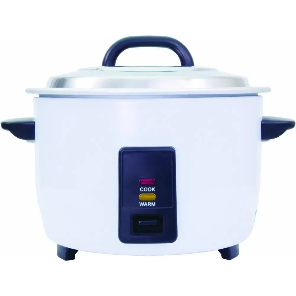 Electric Rice Cooker Warmer 30 Cup Capacity Ideal Catering Events Easy Clean Wipe Damp Cloth Non Stick Design