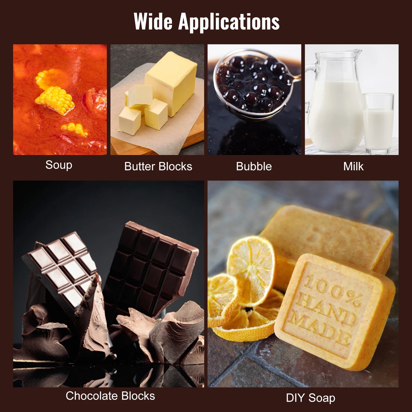 SucceBuy 2 3 Tanks Electric Chocolate Tempering Machine Chocolate cascade Melting Pot for Kitchen home appliance