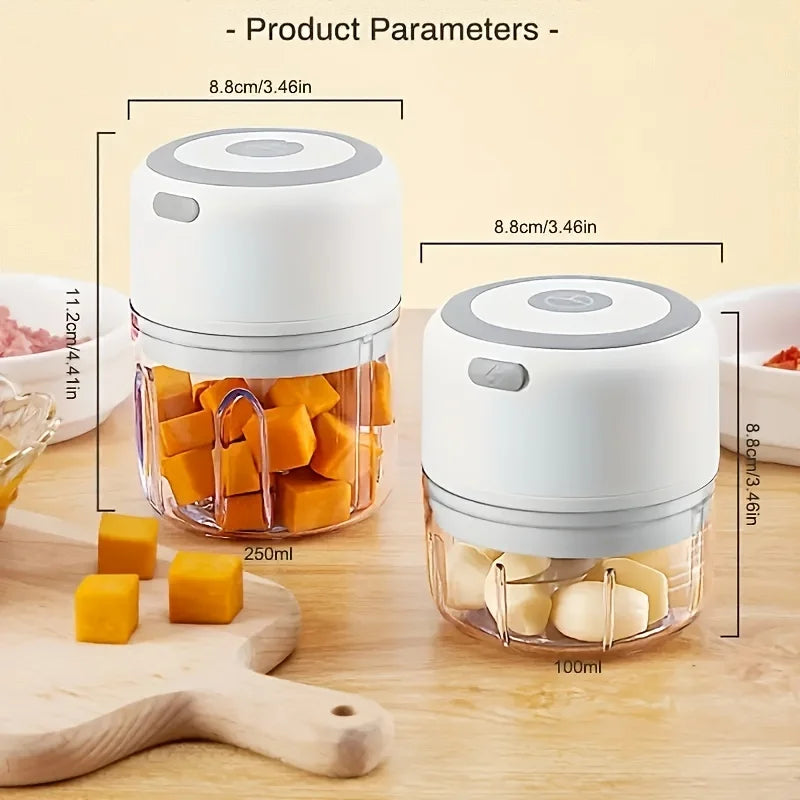 Durable Mini Garlic Chopper USB Meat Grinder