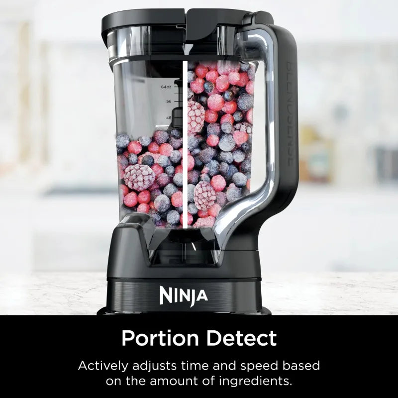 Ninja Detect Kitchen System Power Blender + Processor with Blend Sense Technology, Silver, TB400