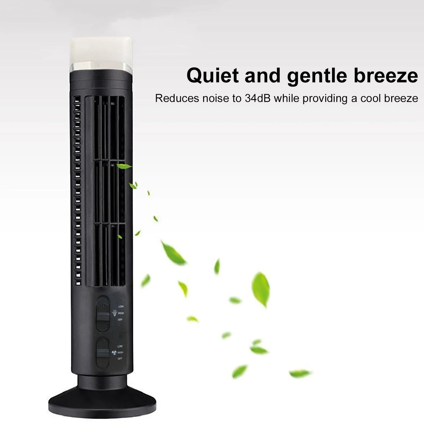 Bladeless Cooling Fan Table Fan Tower Bladeless Fan Bladeless Tower Fan Portable USB Desk Fan with Light for Home Bedroom