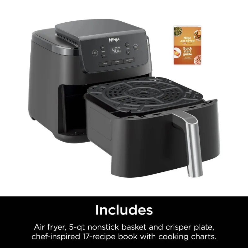 Ninja Pro XL 5 qt Air Fryer, Black - Automatic Shutoff