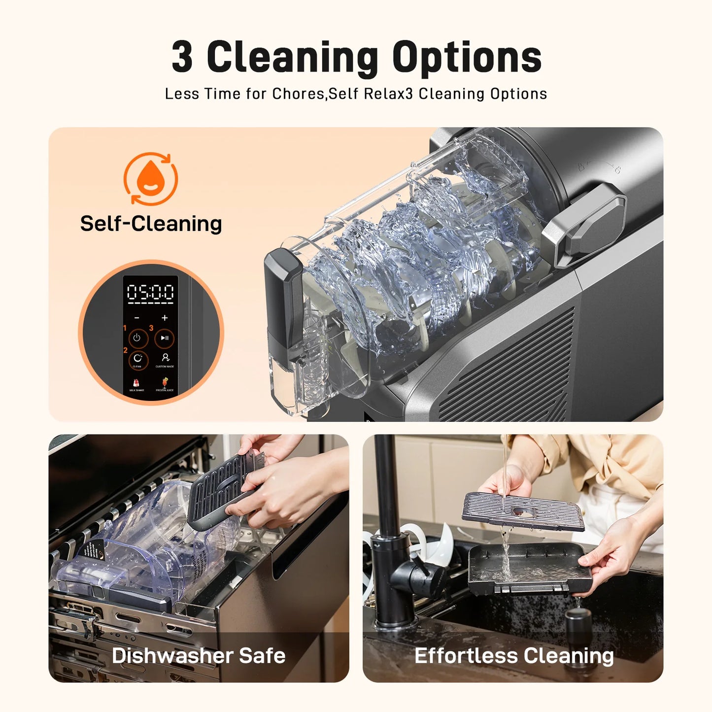 7 in 1 Professional Home Slushie Machine No Ice Needed Rapid Chill Technology Frozen Drink & Slushie Machine Automatic cleaning